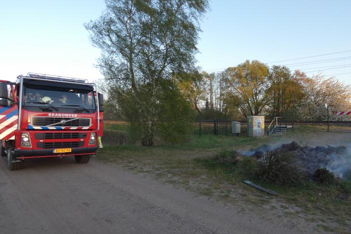 Buitenbrand langs het spoor