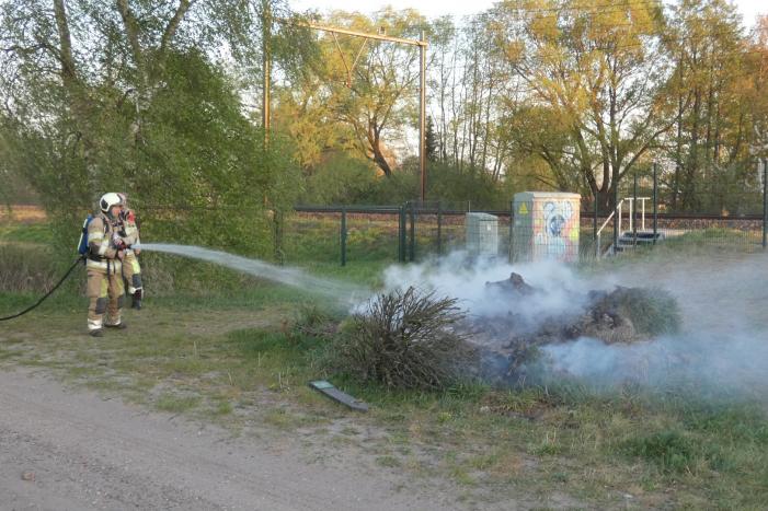 Buitenbrand langs het spoor
