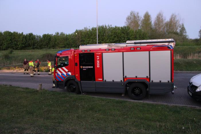 Brandweer peloton naar bosbrand Limburg