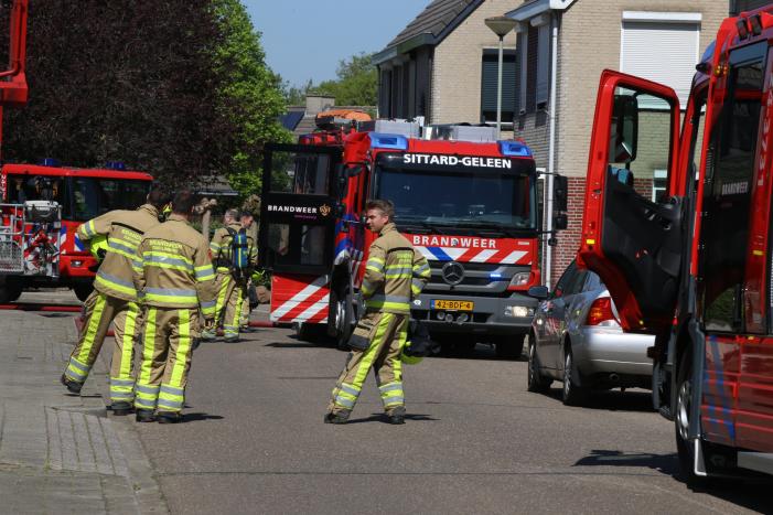Forse brand op zolder van woning