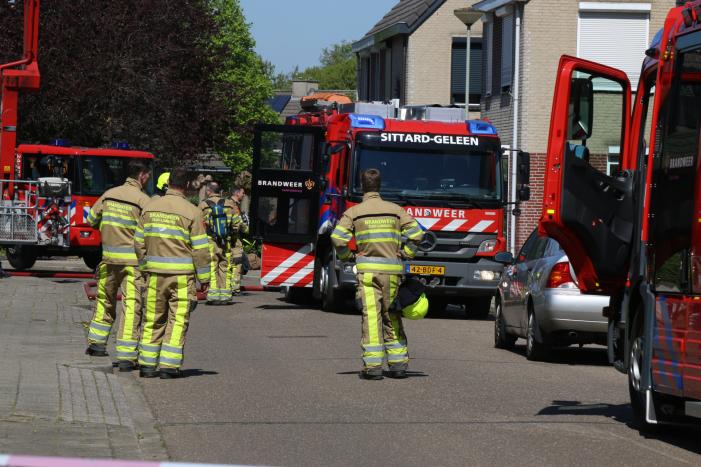 Forse brand op zolder van woning