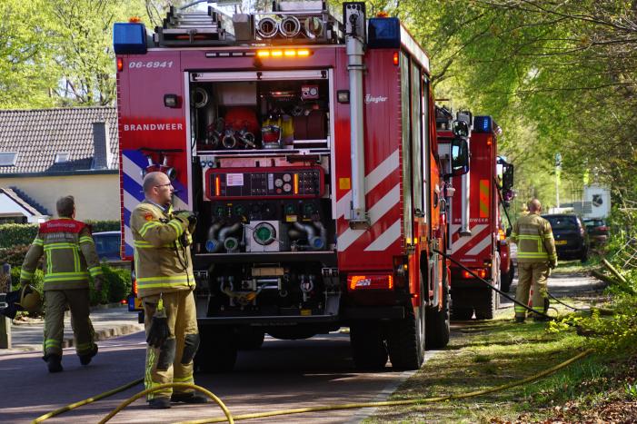 Brand in bosgebied