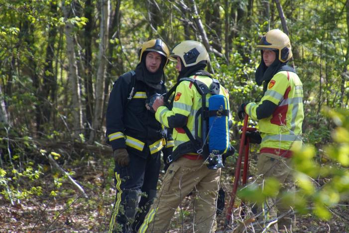 Brand in bosgebied