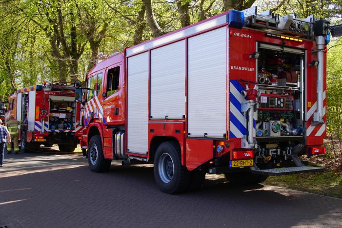 Brand in bosgebied