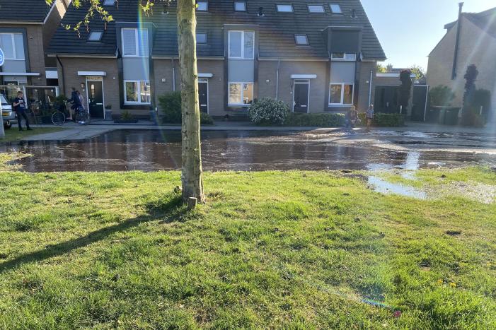 Waterballet na gesprongen leiding