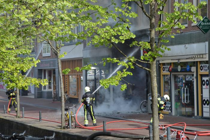 Grote brand bij Discus Muziek