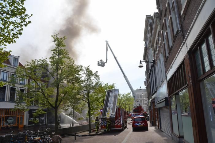 Grote brand bij Discus Muziek