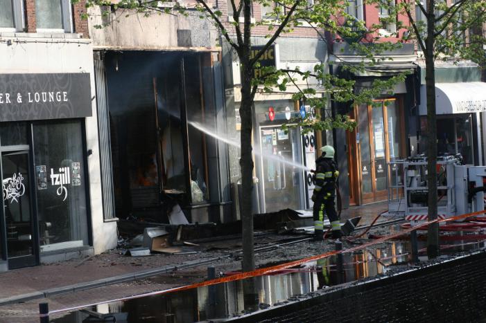 Grote brand bij Discus Muziek
