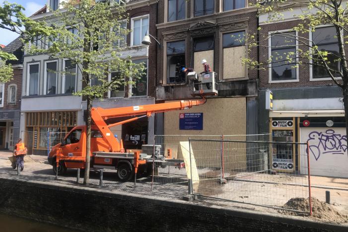 Grote brand bij Discus Muziek