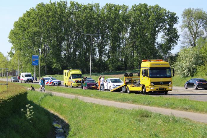 Flinke schade na kop-staart aanrijding