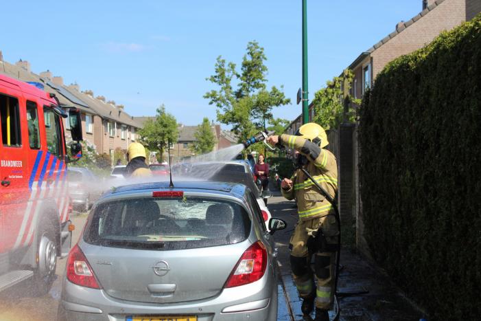 Coniferenhaag vat vlam bij wegbranden van onkruid