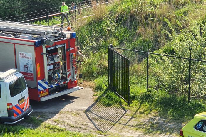 Veel rook bij brand in voormalig baggerdepot