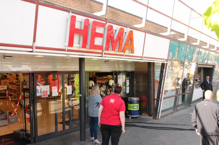 Hema winkelcentrum Emiclaer ontruimd na brand