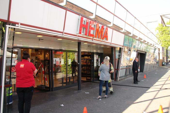 Hema winkelcentrum Emiclaer ontruimd na brand