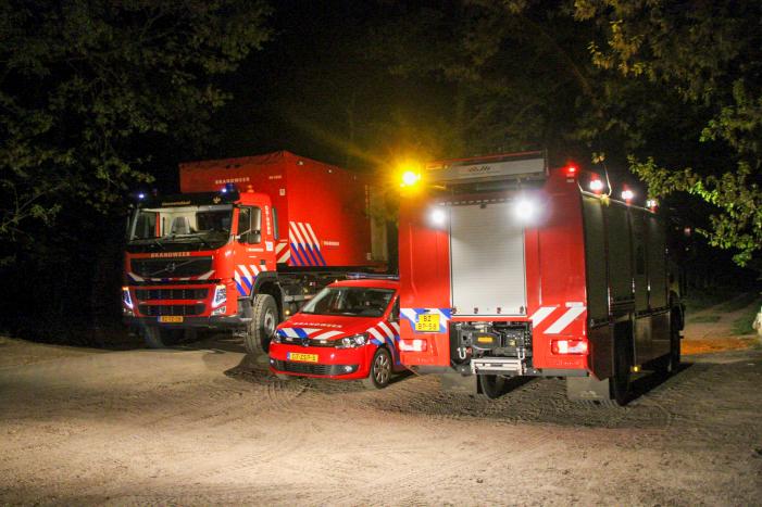 Grote brandweer inzet voor brand in bos