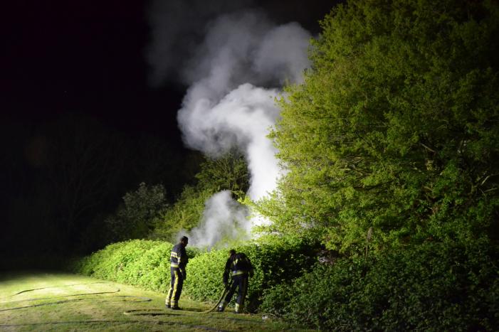 Felle brand in bosschages skatepark