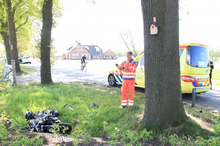Motorrijder ernstig gewond bij ongeval op kruising