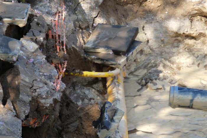 Gesprongen waterleiding zorgt voor verfrissing