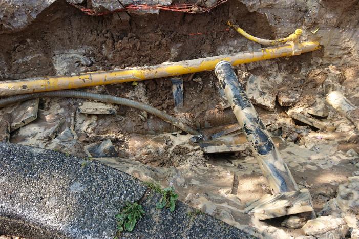 Gesprongen waterleiding zorgt voor verfrissing