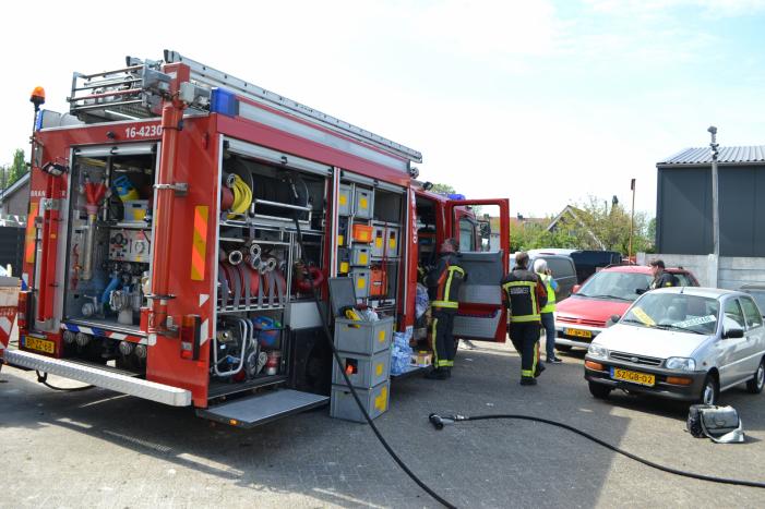 Drugslab aangetroffen in loods