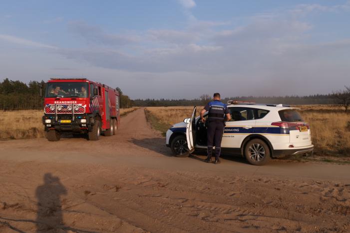 Zoektocht naar vermeende heidebrand