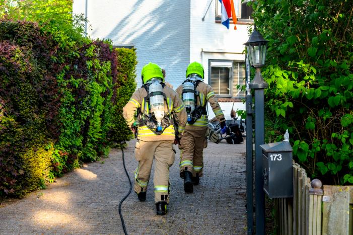 Struiken in brand tijdens barbecueën