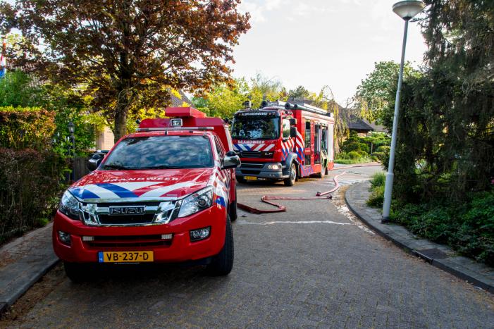 Struiken in brand tijdens barbecueën