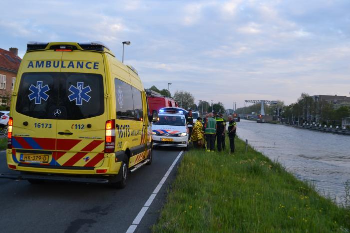 Vrouw te water geraakt