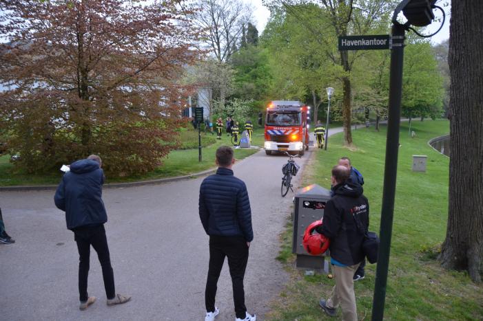 Brand in ondergrondse container