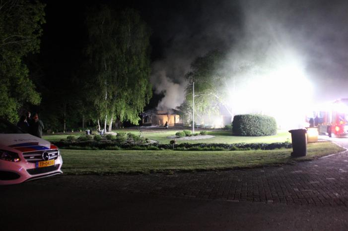 Uitslaande brand in woning