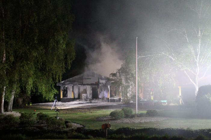 Uitslaande brand in woning