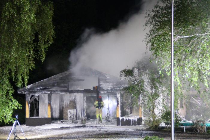 Uitslaande brand in woning