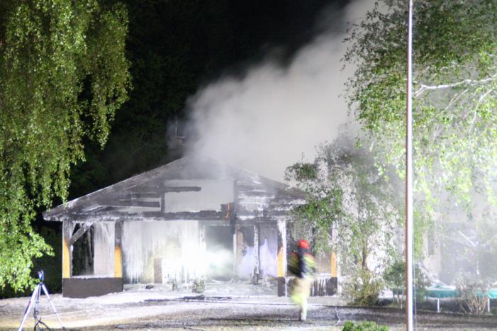 Uitslaande brand in woning