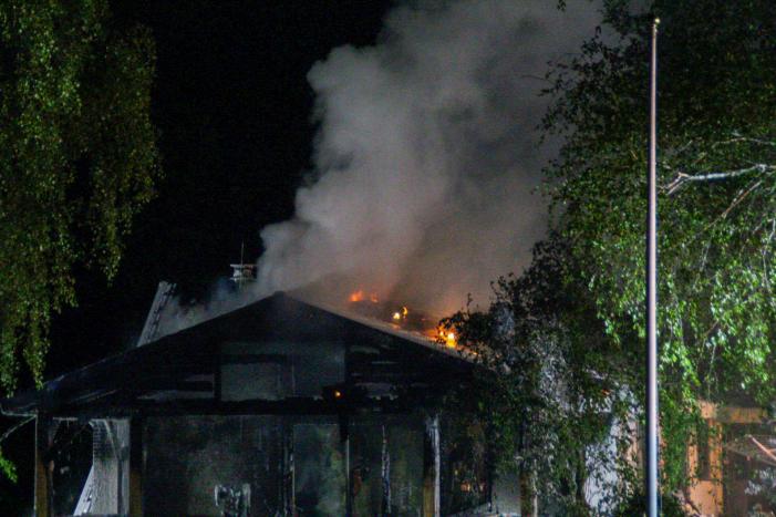 Uitslaande brand in woning