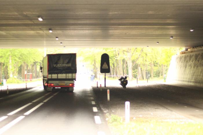 Ernstig ongeval mogelijk met vrachtwagen