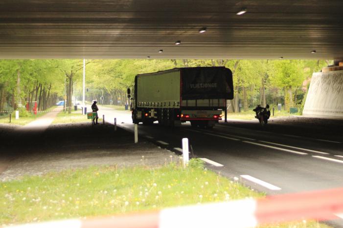 Ernstig ongeval mogelijk met vrachtwagen