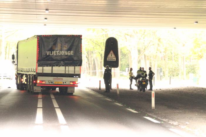 Ernstig ongeval mogelijk met vrachtwagen