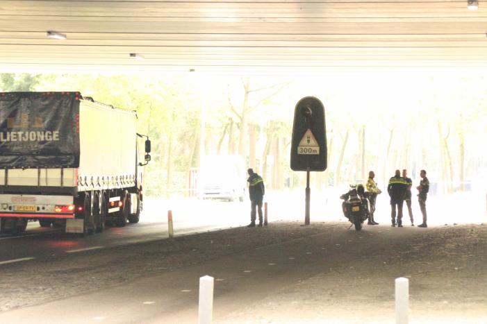 Ernstig ongeval mogelijk met vrachtwagen