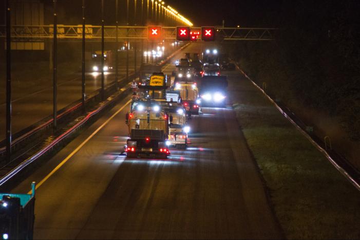 Nachtafsluiting snelweg vanwege onderhoud