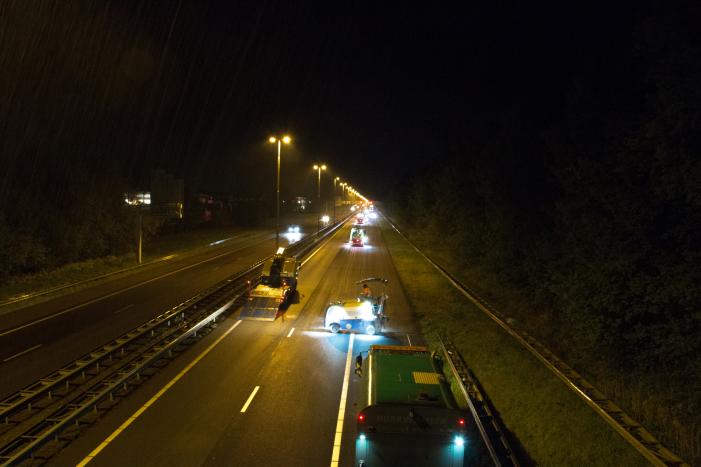 Nachtafsluiting snelweg vanwege onderhoud