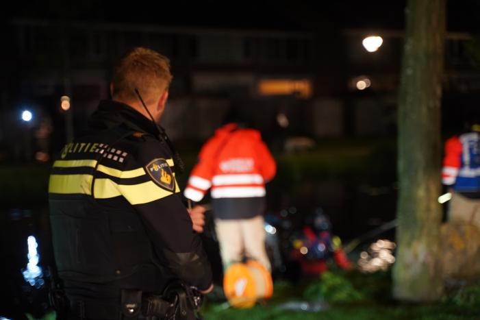 Scooter in het water aangetroffen