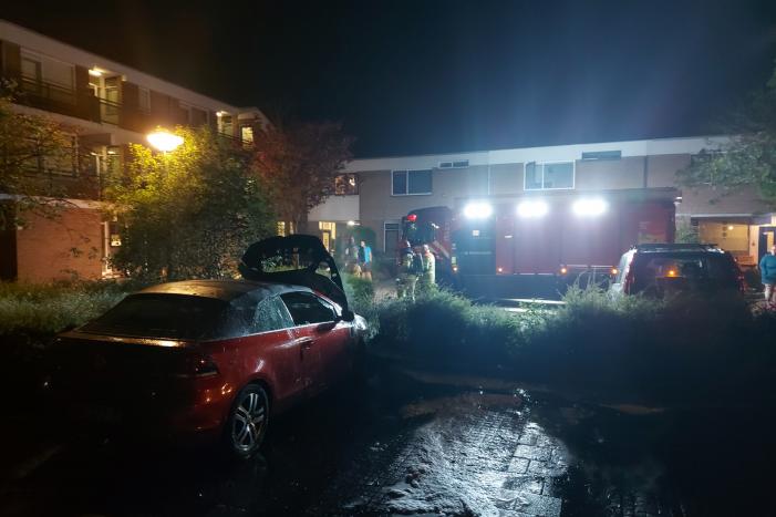 Auto vermoedelijk in brand gestoken