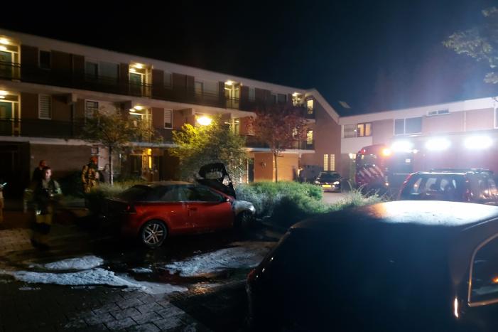 Auto vermoedelijk in brand gestoken