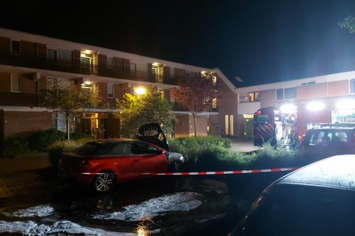 Auto vermoedelijk in brand gestoken