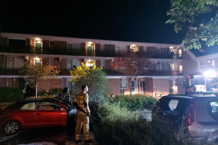 Auto vermoedelijk in brand gestoken