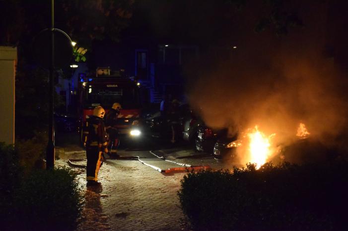 Opnieuw auto in de brand