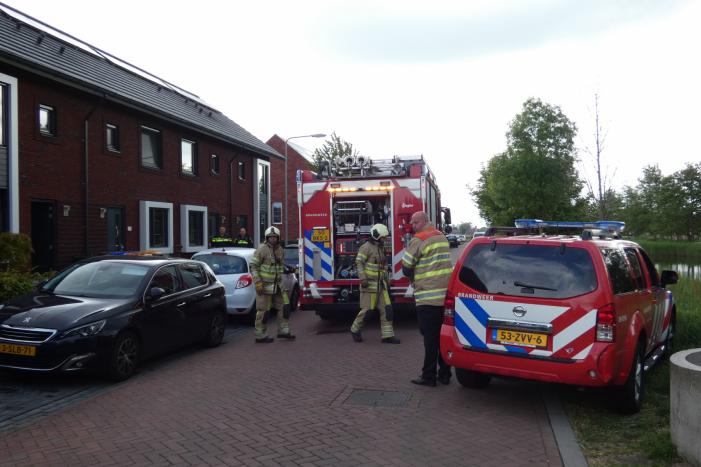 Brand in meterkast van woning