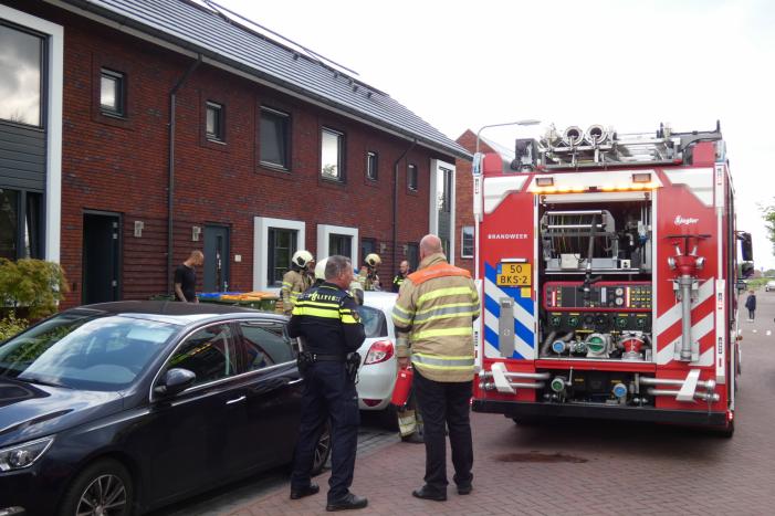 Brand in meterkast van woning