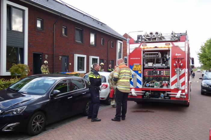 Brand in meterkast van woning