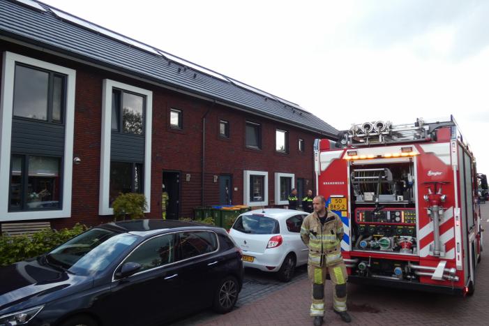 Brand in meterkast van woning